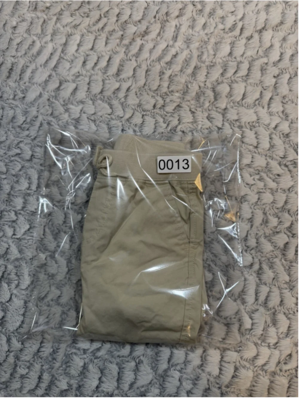 Ralph Lauren Beige Cotton Jogger Pants 18M Drawstring Pull On Elastic Waist